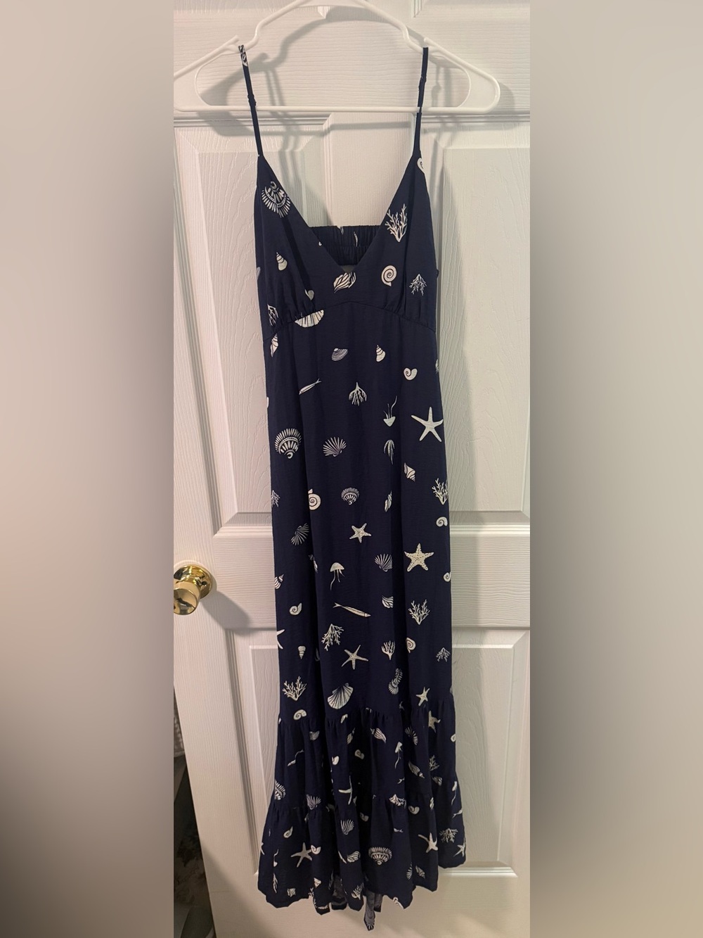 a new day Navy Shell & Starfish Maxi Dress